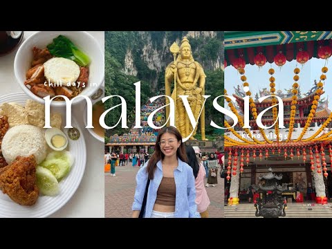 MALAYSIA VLOG 🍸 malay food, batu caves & temples | Kcho Vlogs