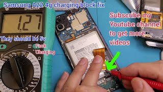 Samsung A22 A225F charging solution USB Solution/samsung a22 charging problem solution