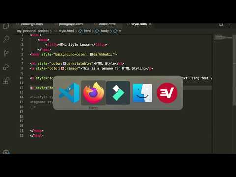 How to use STYLE in HTML document (Inline css)
