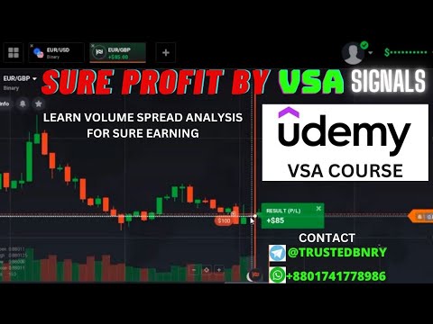 Udemy Course Volume Spread Analysis VSA for Binary Option Trading sure profit sure success