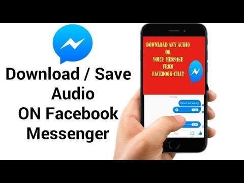 How to save/download audio file on messenger