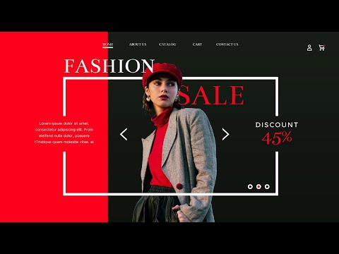 Woman Fashion Sale Landing Page Design in Adobe XD