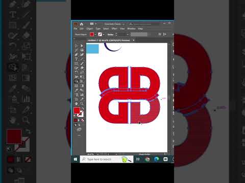 B+B+A Logo Design in illustrator  #logodesign #Shorts  #youtube