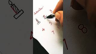 What draws from 1 to 8 numbers? #art #subscribe #condsty #watchnow