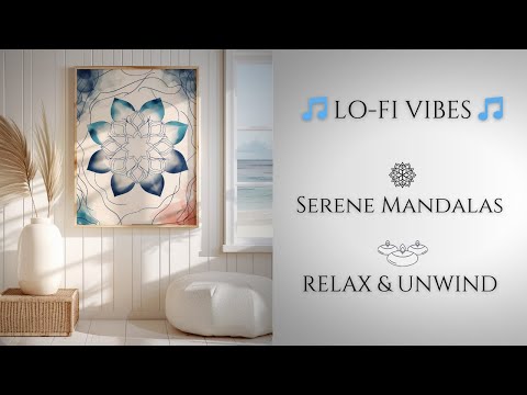 Relax & Unwind with Serene Mandala Art & Lo-Fi Vibes