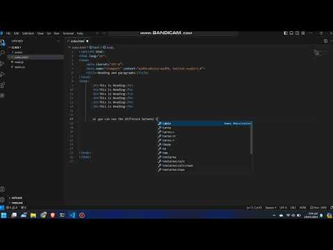 Headings and paragraph in HTML | Html Course from Scratch