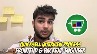Quicksell Interview Experience | Frontend & Backend Engineer Coding Round + Full Interview Process