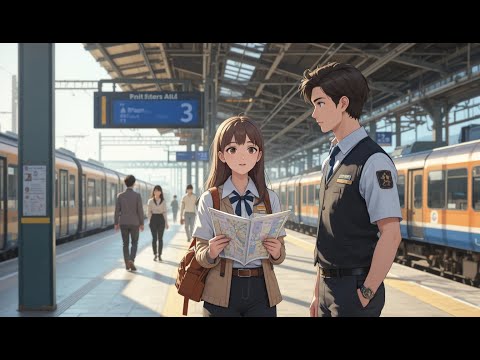 At the Train Station – English Listening Practice for Beginners