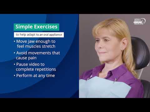 Sleep Apnea Oral Appliance Jaw Exercises