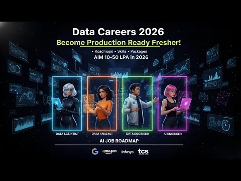 How to be production ready for different fields of data in 2026 at fresher level  #DataScientist #AI
