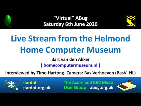 ABug 04: Live stream from Helmond Home Computer Museum in the Netherlands (Bart van den Akker)