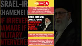 "Israel-Iran War Escalates: Khamenei's Chilling Warning to the U.S." #USMilitary #USIranTensions