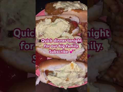 Quick dinner for our big family subscribe please. #subscribe #family #familyvlog #dad #mom #wife