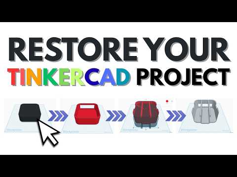 Restore an Earlier Version of a Tinkercad Project... but this is what I like to do instead...