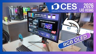 ASUS (ROG) Monitors @ CES 2026 | RGB OLED / V-Stripe QD-OLED | Blackshield
