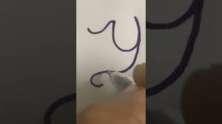 Calligraphy for letter Y #calligraphyfonts #calligraphicalphabets #calligraphyalphabet ✨💖
