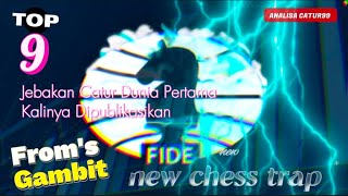 Top 9 Chess trap FROM'S GAMBIT | Chess analysis