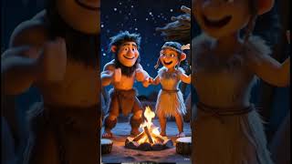 Life Code Tribe🤪Cavemen Hear Remix Music for the First Time 🎶  #FunnyShorts #DanceRemix #ViralShor