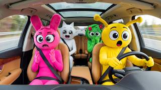 Car Ride Surprise! Pinki & Friends Meet Something Unexpected 😲