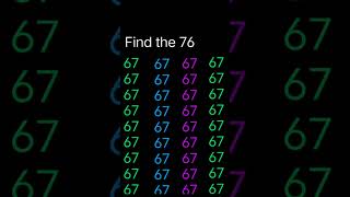 Find the 76 number #geniusmindset #puzzle #maths #mathstricks