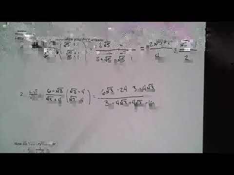 Algebra II Skill 22   Binomials with Radicals & Conjugate Pairs