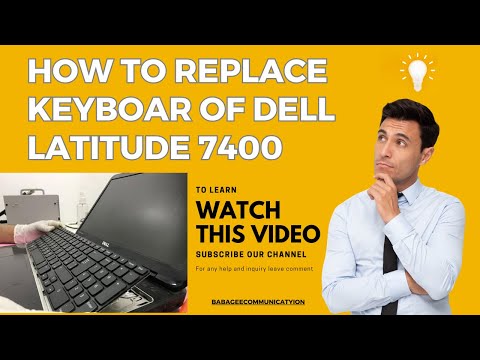 Dell 7400 keyboard replacement and disassemble Laptop #dell