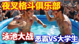 一口气看完夜叉格斗俱乐部1-10弹，泳池干架你见过吗？小镇恶霸VS大学生