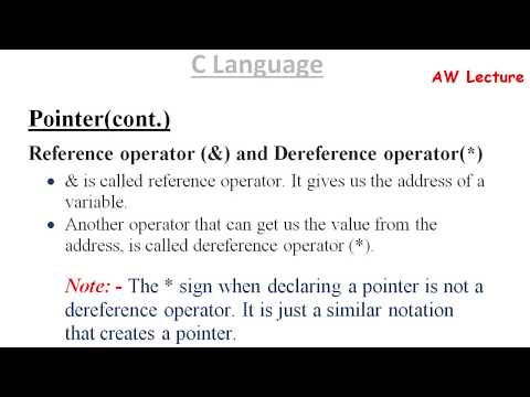 10. More about Pointers | Reference and Deference opertaor