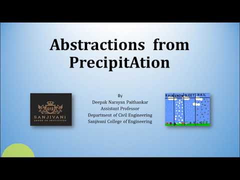 Abstractions from precipitations