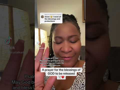 A prayer for the blessings of God to be released 🕊️