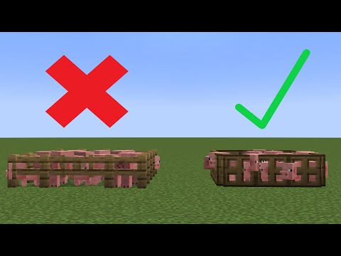 Minecraft: BEST Animal Pen (1 Minute Tutorial!)