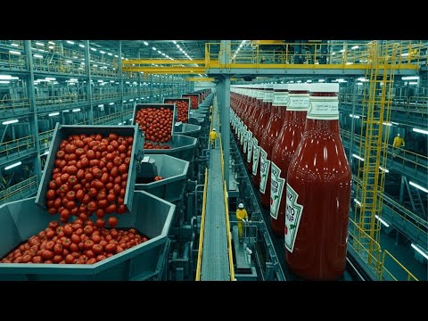How Fresh Tomatoes Become Bottled and Canned Sauce (Full Process)