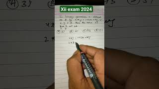 #shorts/ #mcq/ #mathematics #xiith/ #math/ #mathtrick / # binary operations