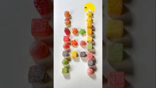 #Greedy #Pacman #CandyArt #GummyCandy #ColorfulSweets #FoodFun #CreativeDesign #EdibleArt #SweetEats