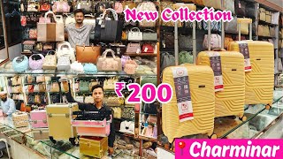 Ramzan New Collection || ₹ 200 Charminar Bridal Partywear Hand Bags Purses Sling Bags Suit Case Sets