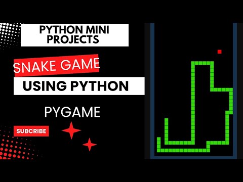 Create snake game using Python|Pygame|Mini project|