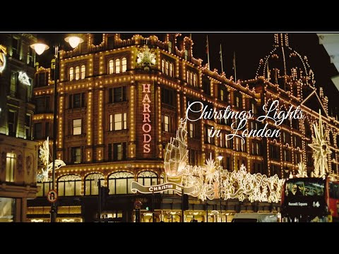 Winter Wonderland in London🎄🎪 Harrods Illuminations ｜ The Chitstmas Lights in London 2022