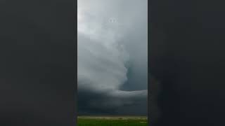 Insane Updraft on a Churning Supercell Thunderstorm #storms #fyp #timelapse