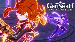 [Genshin Impact] Raiden vs Mavuika - A Practical Exchange | #StandWithMavuika #GenshinVideo