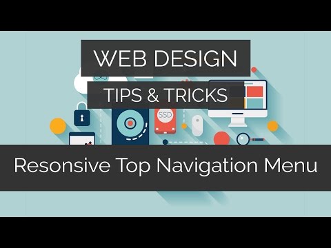 Responsive Top Navigation Menu | Web Design Tips & Tricks