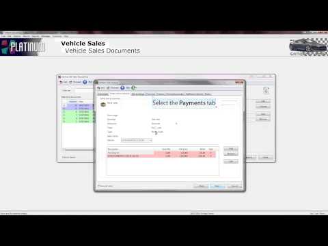Invoicing a Vehicle from a Sales Order