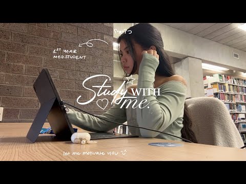 uni vlog: study w/ me 🕯 | productive, realistic