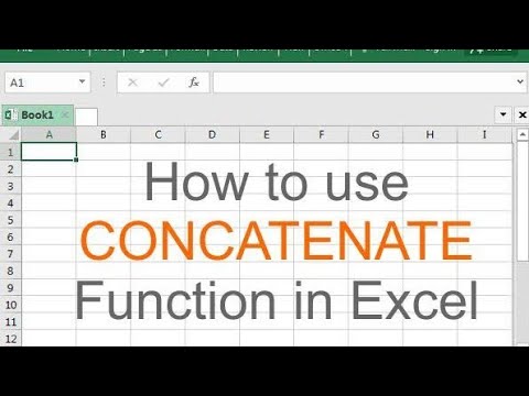 Excel Concatenate Function|How to Use Concatenate in MS Excel