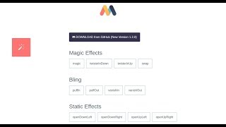 How to create cool animation using CSS3 Magic Animation
