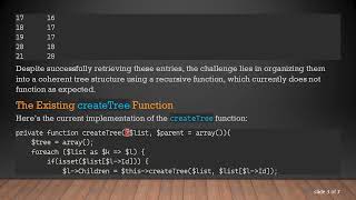 Constructing a Recursive Tree in PHP: Troubleshooting Common Issues