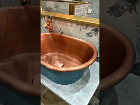 Copper Bathroom Sinks Are the Ultimate Luxury Upgrade! #bathroominspo #copperbathrooms #coppertaps