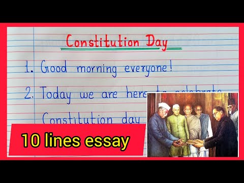 Constitution Day speech| 10 line speech for students| Sanvidhan Diwas Bhashan| #ConstitutionDay
