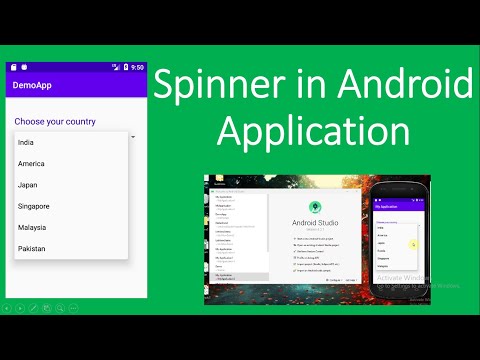 Creating Spinner or drop down list box in Android