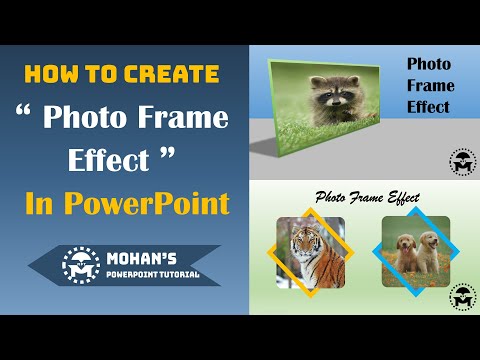 How to Create Photo Frame Effects in PowerPoint - Part 2 || Free Download Template