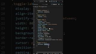 Toggle Switch Using Only HTML & CSS | Web Development Tutorial